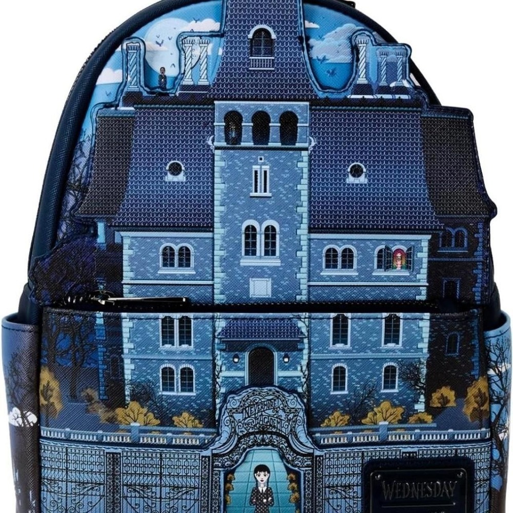 Loungefly MGM Wednesday Nevermore Academy Mini Backpack
